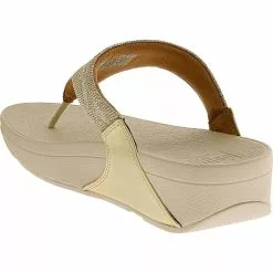 FitFlop Shoes FitFlop Lulu Glitz Toe Post Flip Flops - Womens -WOMENS SANDALS Sales Shop FF ET9 090 GLD3