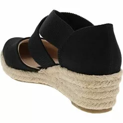 Life Stride Shoes Life Stride Keaton Espadrille Wedge Womens Sandals -WOMENS SANDALS Sales Shop LS KEATON BLK3