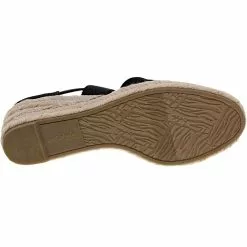 Life Stride Shoes Life Stride Keaton Espadrille Wedge Womens Sandals -WOMENS SANDALS Sales Shop LS KEATON BLK4