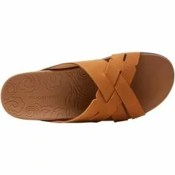 Rockport Shoes Rockport Ridge Woven Slide Sandals - Womens -WOMENS SANDALS Sales Shop RP CI7570 TAN3