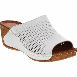 Spring Step Shoes Spring Step Cunacena Slide Sandals - Womens -WOMENS SANDALS Sales Shop SG CUNACENA WHT1