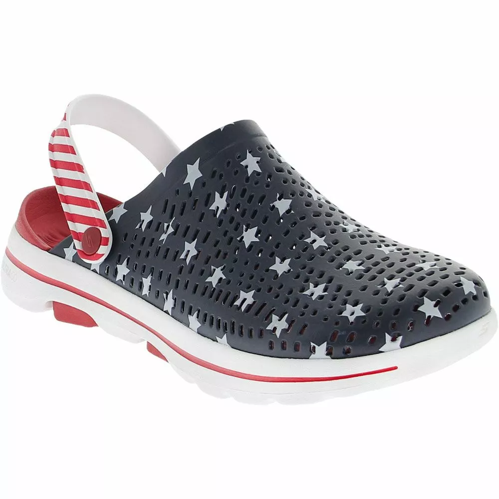Skechers Shoes Skechers Go Walk 5 Stars And Stripes Clogs - Womens 2 Skechers Shoes Skechers Go Walk 5 Stars And Stripes Clogs - Womens - Image 2