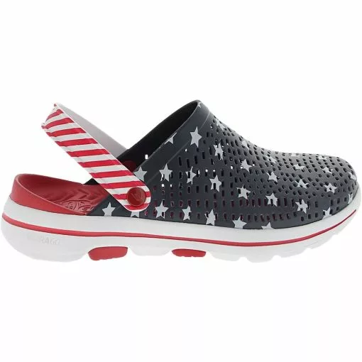 Skechers Shoes Skechers Go Walk 5 Stars And Stripes Clogs - Womens -WOMENS SANDALS Sales Shop SK 111140 NVY2