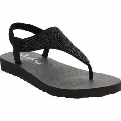 Skechers Shoes Skechers Meditation New Moon Flip Flops - Womens 5 Skechers Shoes Skechers Meditation New Moon Flip Flops - Womens -WOMENS SANDALS Sales Shop SK 32919 BLK1