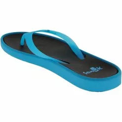 Sanuk Shoes Sanuk Sidewalker Neon Flip Flops - Womens -WOMENS SANDALS Sales Shop SU 1100632 BLU3