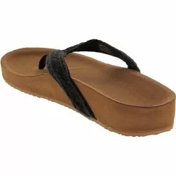 Sanuk Shoes Sanuk She Loungy Hemp Flip Flops - Womens -WOMENS SANDALS Sales Shop SU 1116475 BLK3