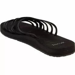 Sanuk Shoes Sanuk Rio Slide Flip Flops - Womens -WOMENS SANDALS Sales Shop SU 1119302 BLK3